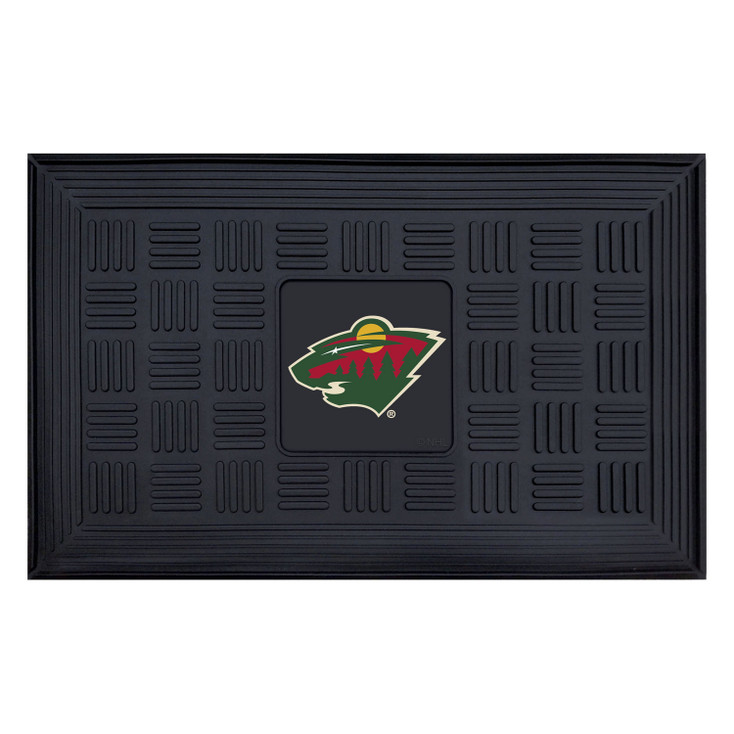 19.5" x 31.25" Minnesota Wild Medallion Rectangle Door Mat