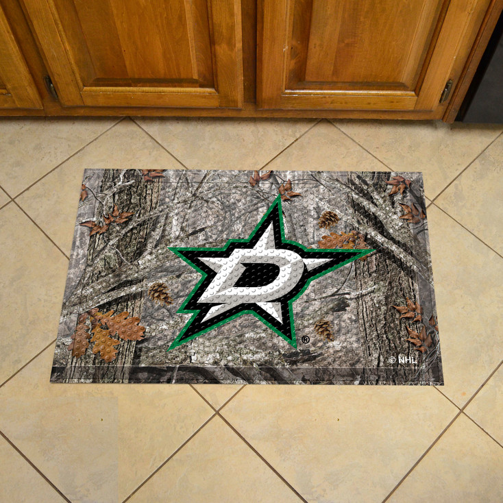 19" x 30" Dallas Stars Rectangle Camo Scraper Mat