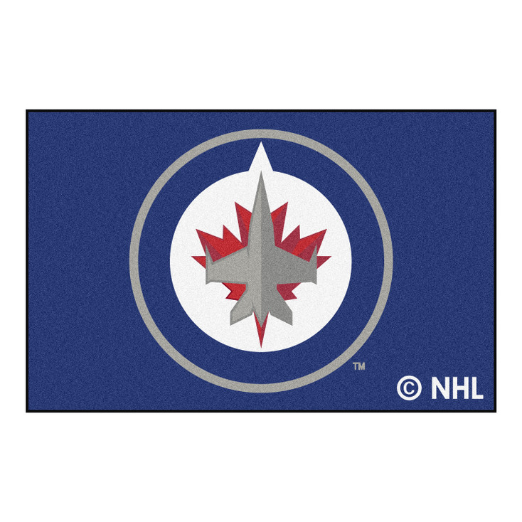 19" x 30" Winnipeg Jets Navy Rectangle Starter Mat