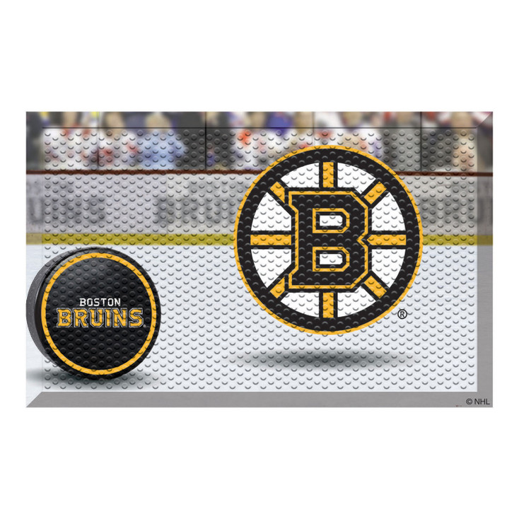 19" x 30" Boston Bruins Rectangle Photo Scraper Mat