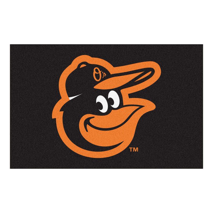 19" x 30" Baltimore Orioles Black Rectangle Starter Mat