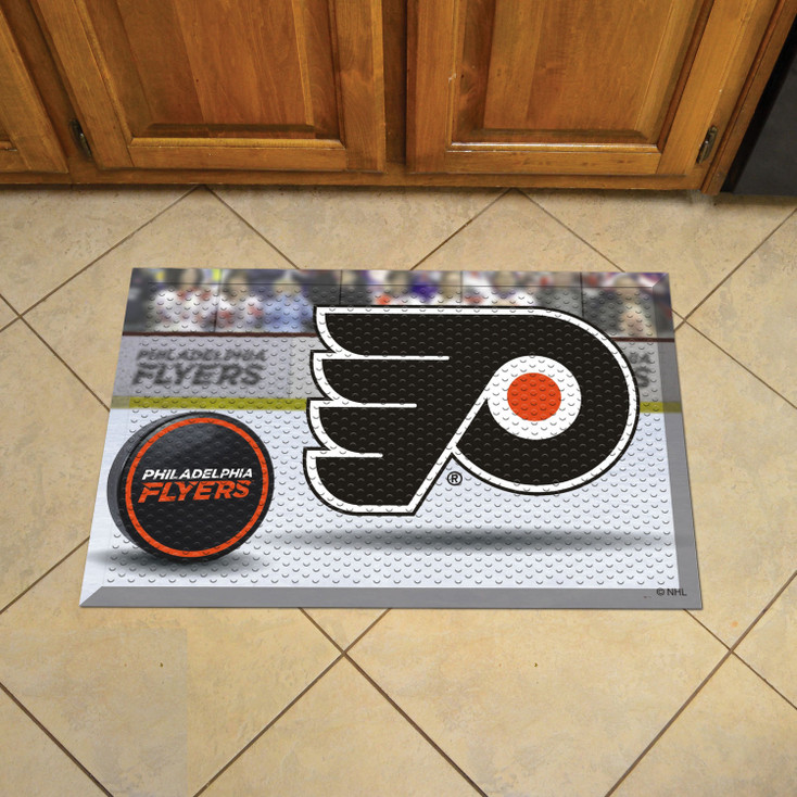 19" x 30" Philadelphia Flyers Rectangle Photo Scraper Mat