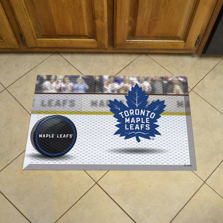 19" x 30" Toronto Maple Leafs Rectangle Photo Scraper Mat