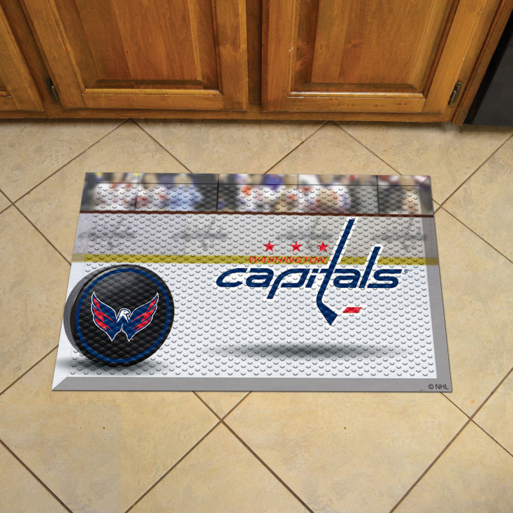 19" x 30" Washington Capitals Rectangle Photo Scraper Mat