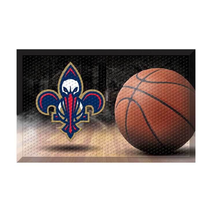 19" x 30" New Orleans Pelicans Rectangle Photo Scraper Mat