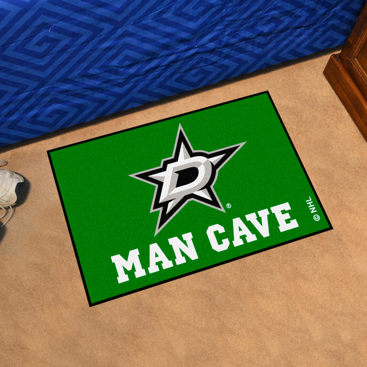 19" x 30" Dallas Stars Man Cave Starter Green Rectangle Mat