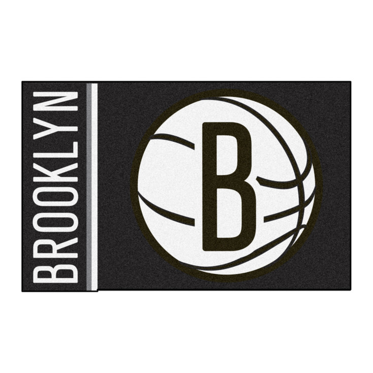 19" x 30" Brooklyn Nets Uniform Black Rectangle Starter Mat