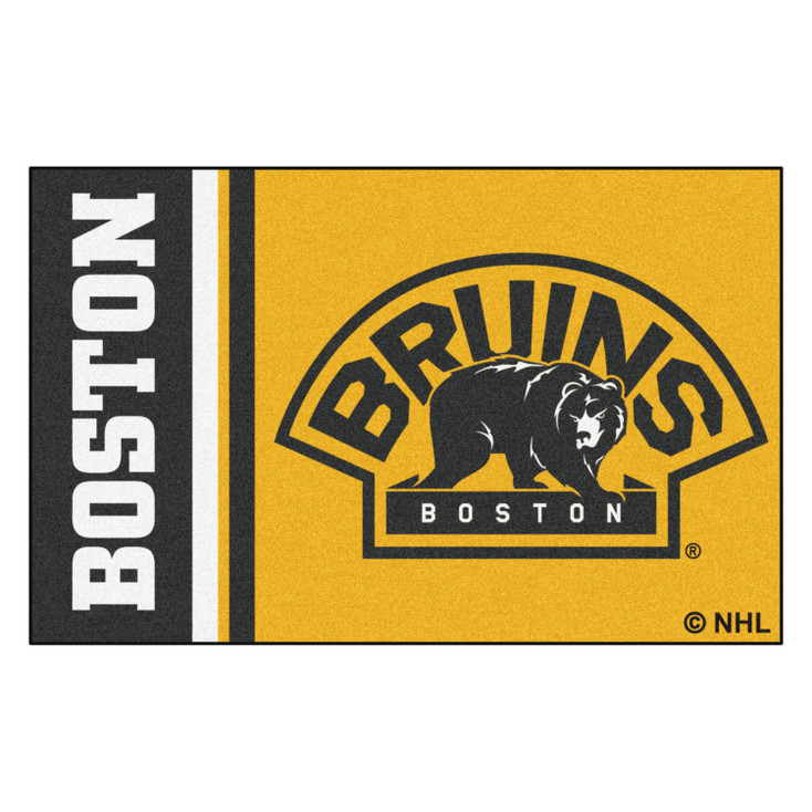19" x 30" Boston Bruins Uniform Black Rectangle Starter Mat