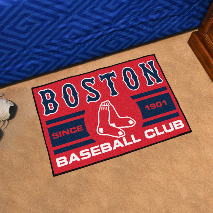 19" x 30" Boston Red Sox Uniform Navy Rectangle Starter Mat