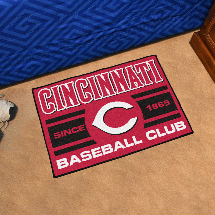 19" x 30" Cincinnati Reds Uniform Red Rectangle Starter Mat