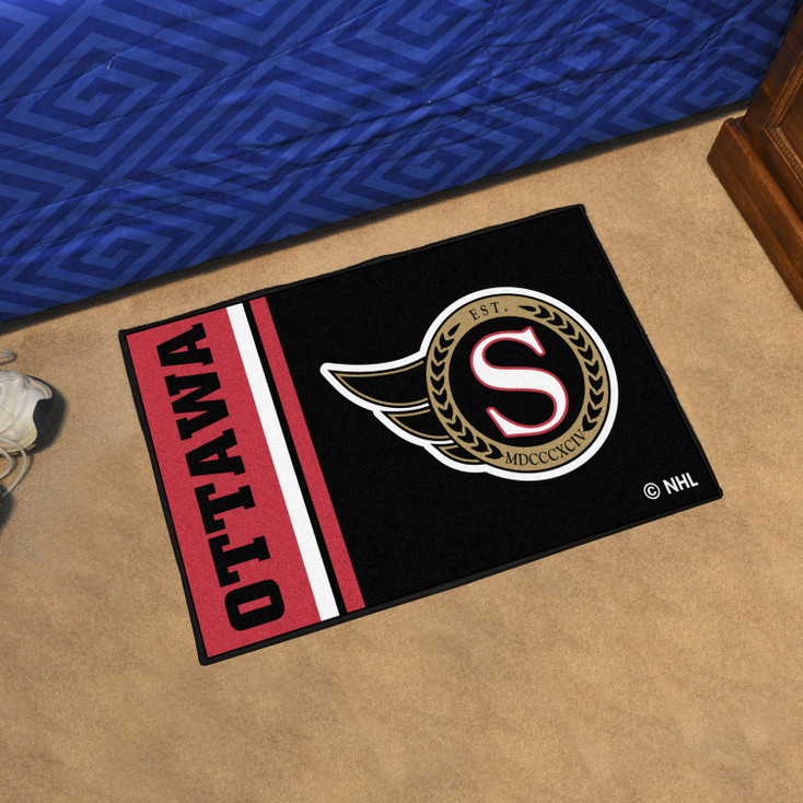 19" x 30" Ottawa Senators Uniform Red Rectangle Starter Mat