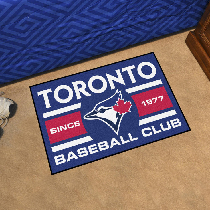 19" x 30" Toronto Blue Jays Uniform Blue Rectangle Starter Mat