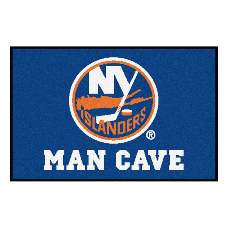 19" x 30" New York Islanders Man Cave Starter Blue Rectangle Mat