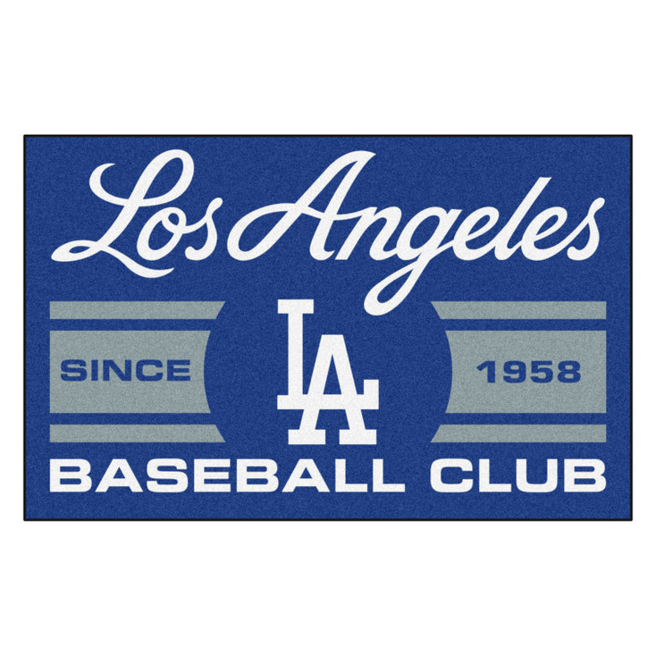19" x 30" Los Angeles Dodgers Uniform Blue Rectangle Starter Mat