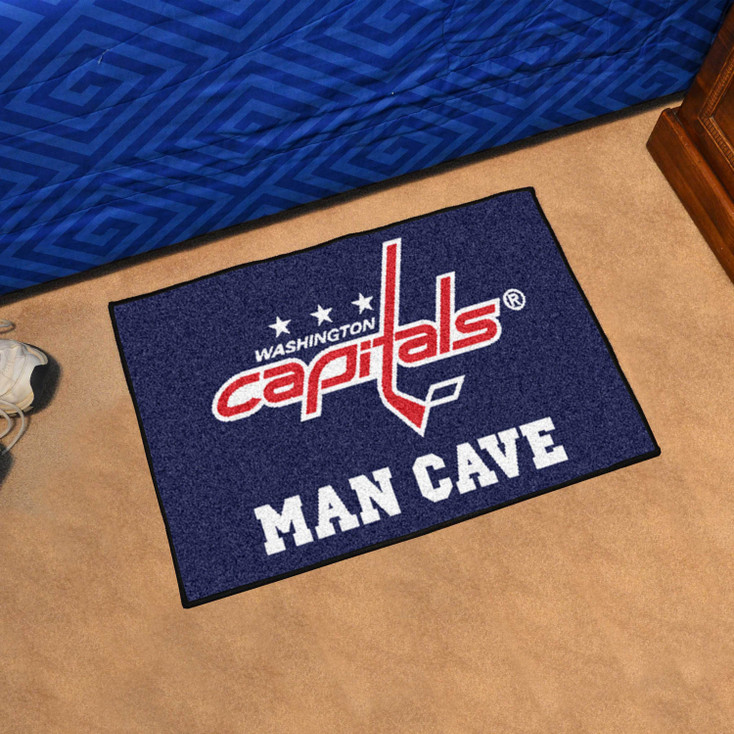 19" x 30" Washington Capitals Man Cave Starter Navy Rectangle Mat