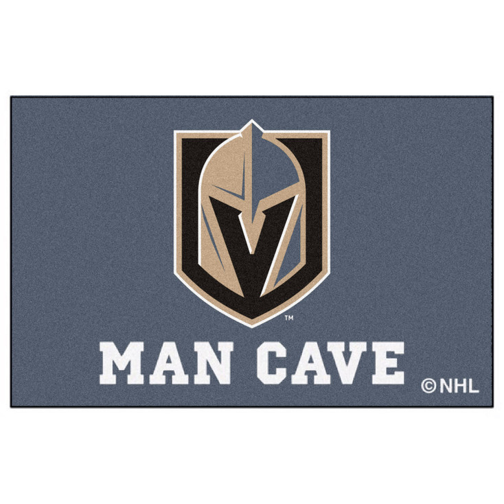 19" x 30" Vegas Golden Knights Man Cave Starter Gray Rectangle Mat