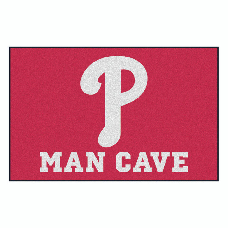 19" x 30" Philadelphia Phillies Man Cave Starter Red Rectangle Mat