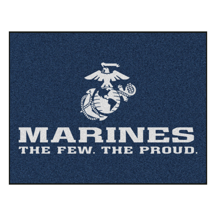 33.75" x 42.5" U.S. Marines All Star Red Rectangle Rug