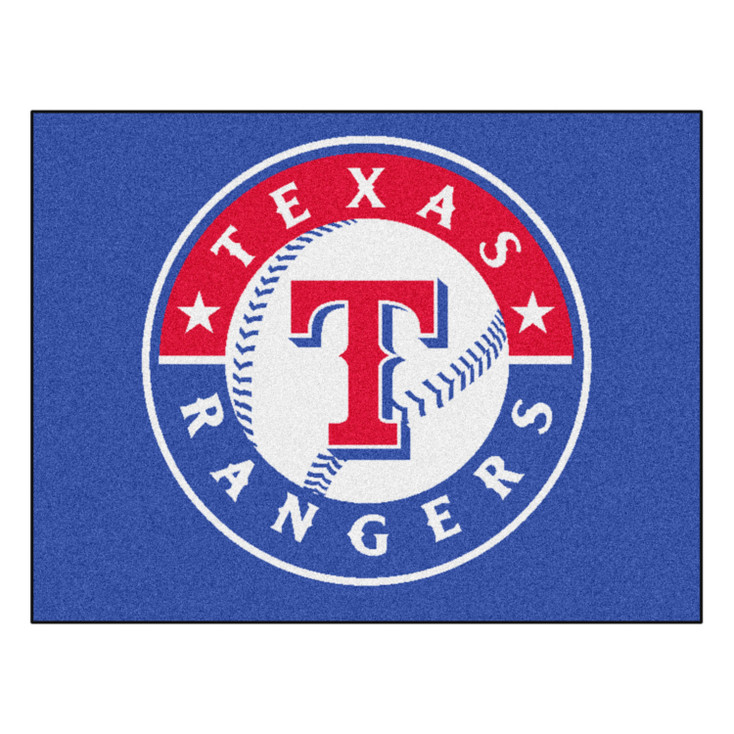 33.75" x 42.5" Texas Rangers All Star Blue Rectangle Rug