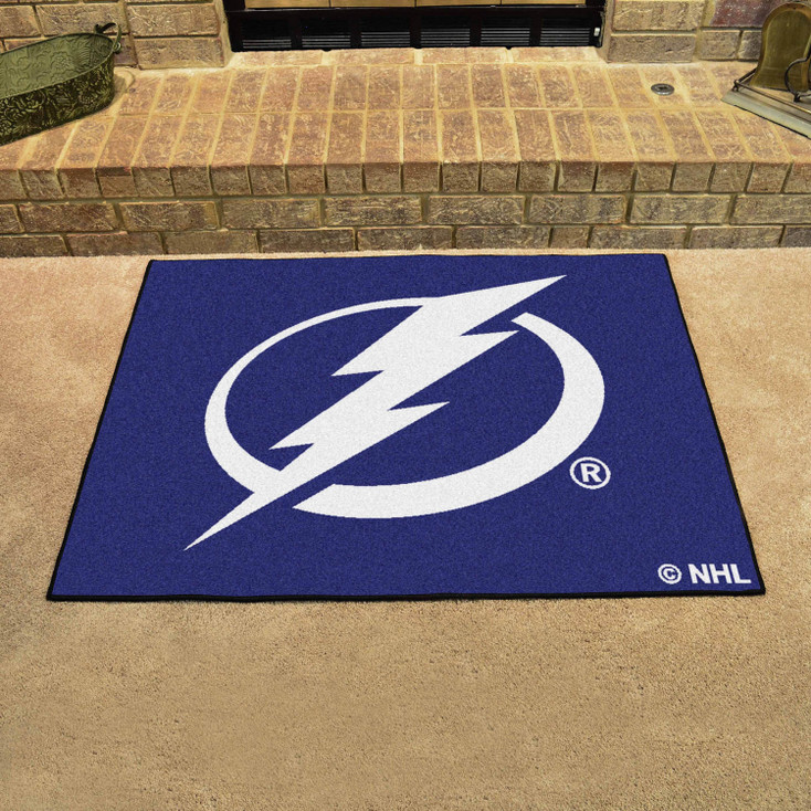 33.75" x 42.5" Tampa Bay Lightning All Star Blue Rectangle Rug