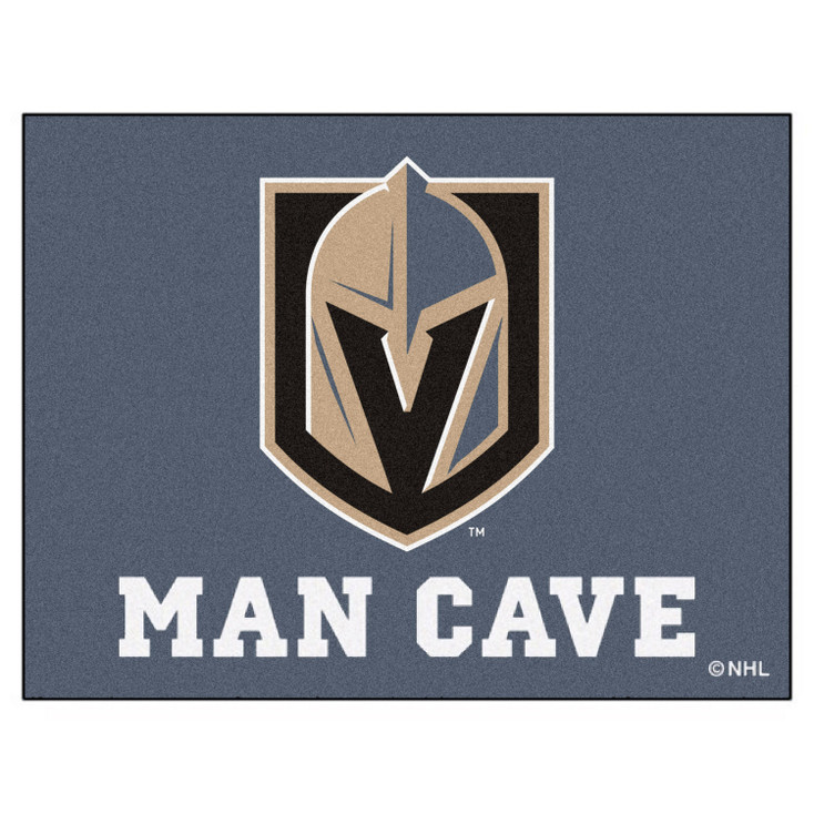 33.75" x 42.5" Vegas Golden Knights Man Cave All-Star Gray Rectangle Mat