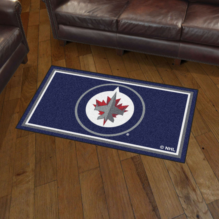 3' x 5' Winnipeg Jets Navy Rectangle Rug