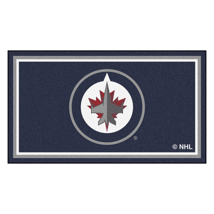 3' x 5' Winnipeg Jets Navy Rectangle Rug