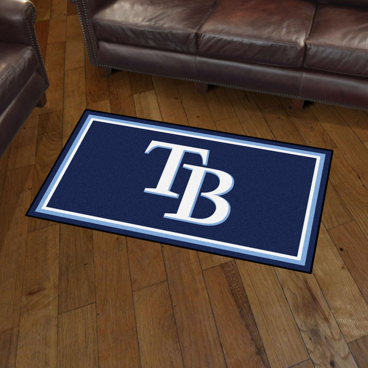 3' x 5' Tampa Bay Rays Navy Rectangle Rug