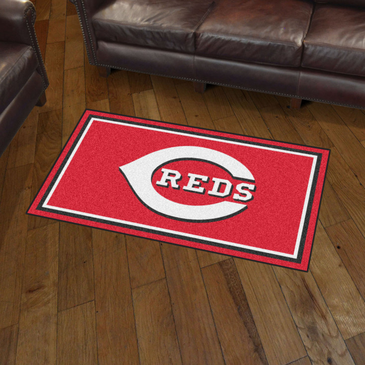 3' x 5' Cincinnati Reds Red Rectangle Rug