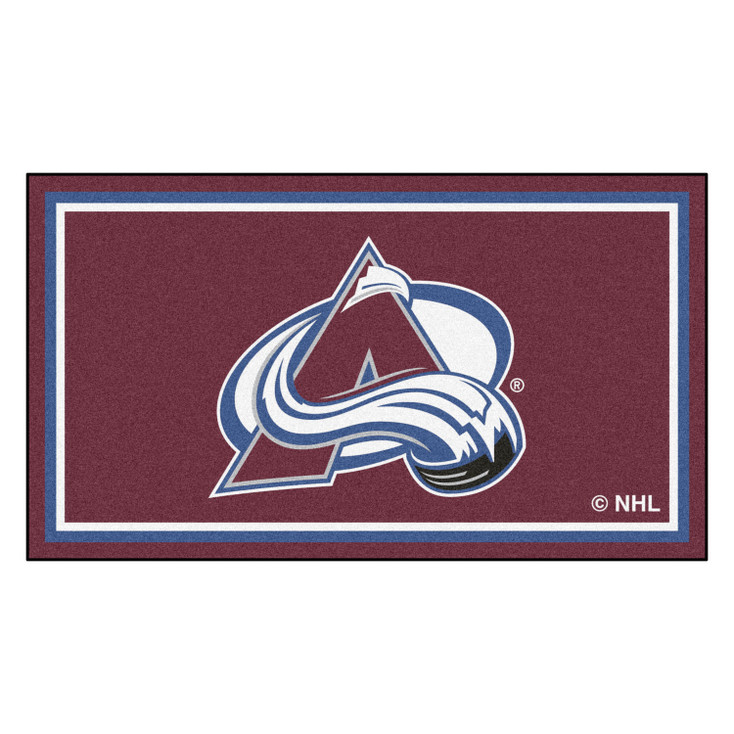 3' x 5' Colorado Avalanche Maroon Rectangle Rug