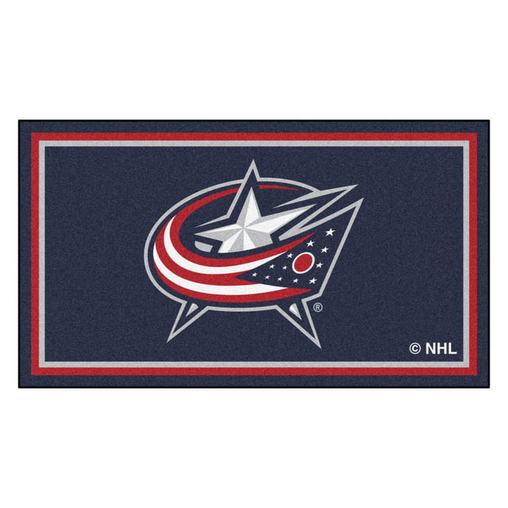 3' x 5' Columbus Blue Jackets Navy Rectangle Rug