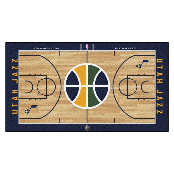 29.5" x 54" Utah Jazz NBA Court Navy Rectangle Runner Mat