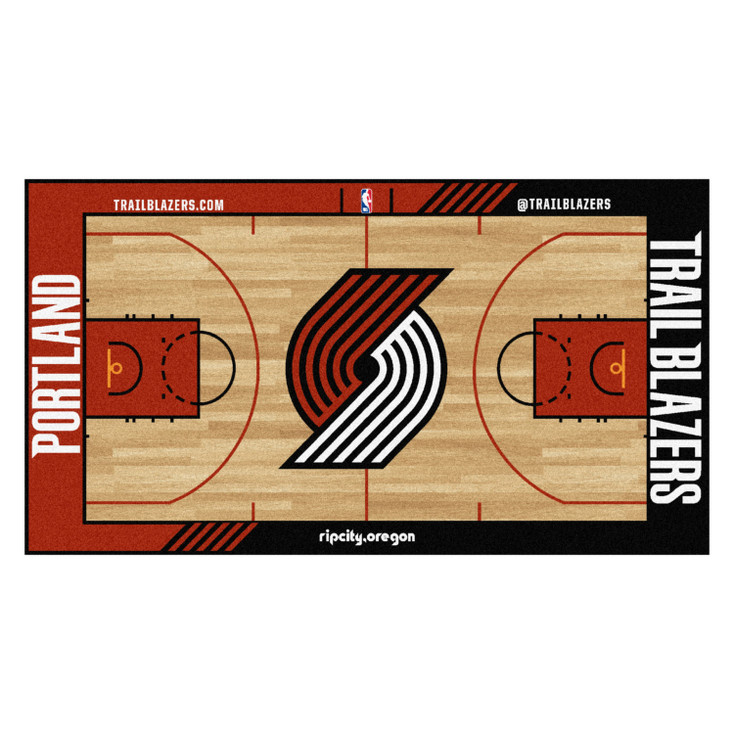 29.5" x 54" Portland Trail Blazers NBA Court Red Rectangle Runner Mat