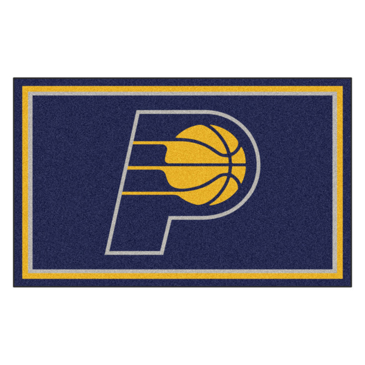 4' x 6' Indiana Pacers Blue Rectangle Rug