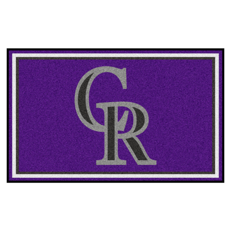 4' x 6' Colorado Rockies Purple Rectangle Rug