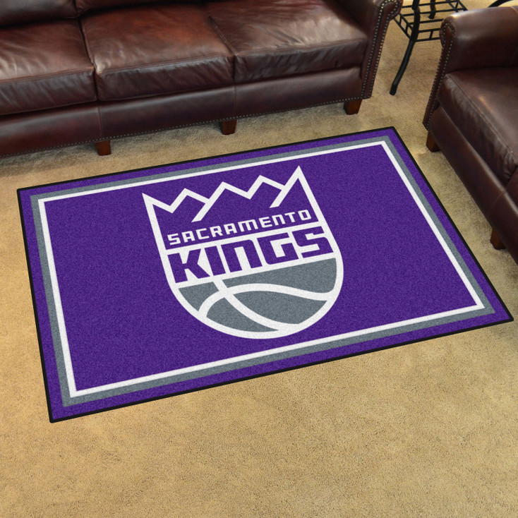 4' x 6' Sacramento Kings Purple Rectangle Rug