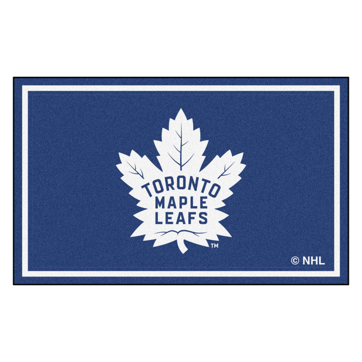 4' x 6' Toronto Maple Leafs Blue Rectangle Rug