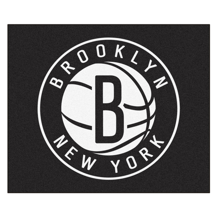59.5" x 71" Brooklyn Nets Black Tailgater Mat