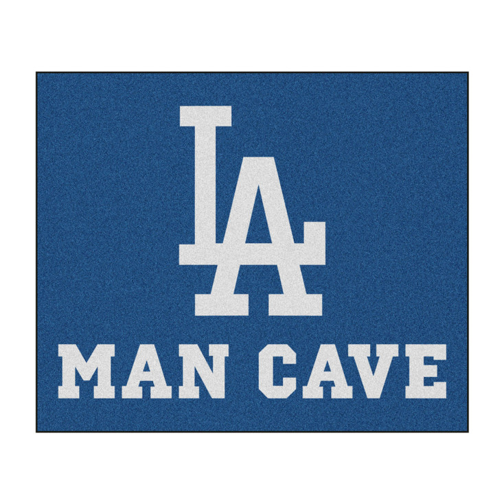59.5" x 71" Los Angeles Dodgers Man Cave Tailgater Blue Rectangle Mat