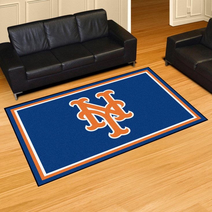 59.5" x 88" New York Mets Blue Rectangle Rug