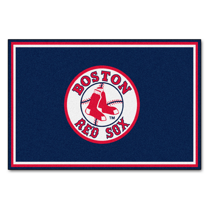 59.5" x 88" Boston Red Sox Navy Rectangle Rug