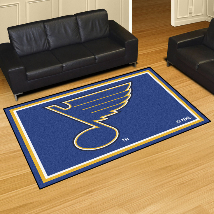 59.5" x 88" St. Louis Blues Navy Rectangle Rug