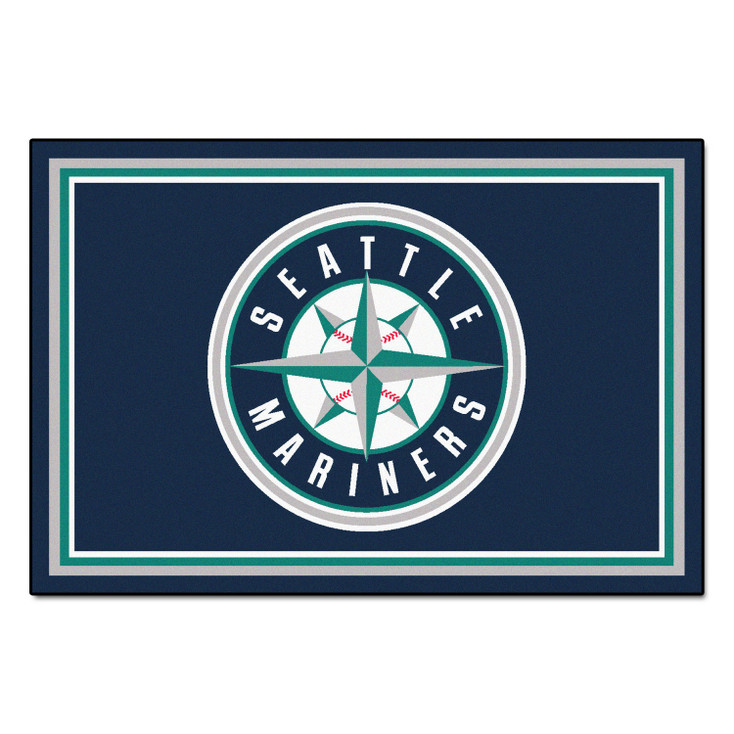 59.5" x 88" Seattle Mariners Navy Rectangle Rug