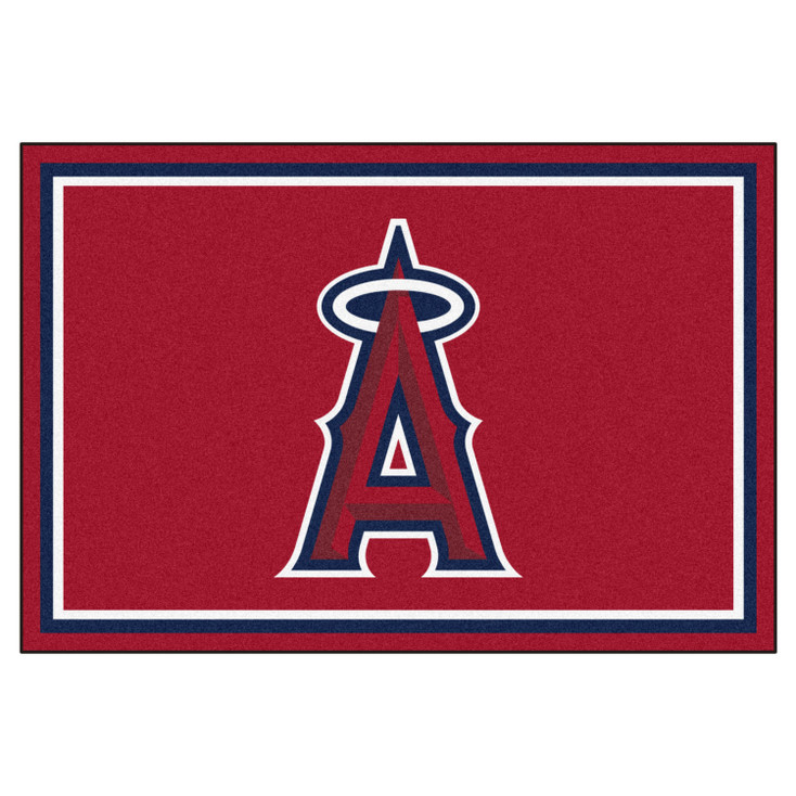 59.5" x 88" Los Angeles Angels Red Rectangle Rug