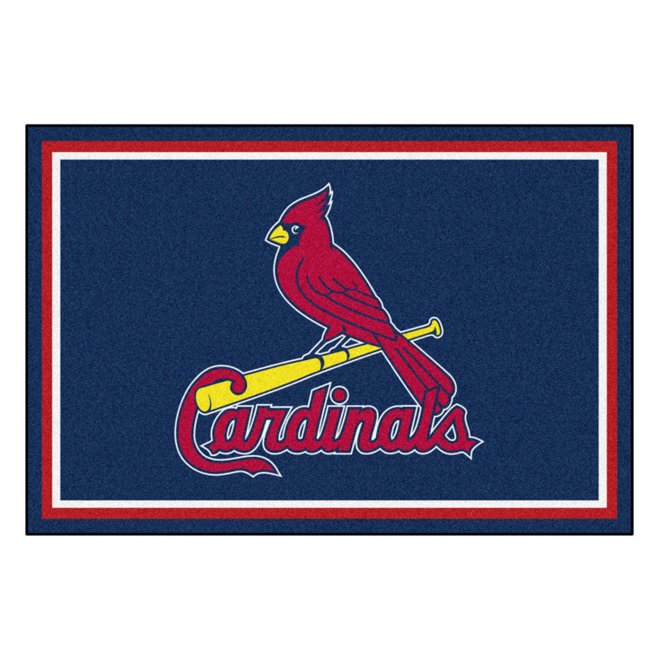 59.5" x 88" St. Louis Cardinals Red Rectangle Rug