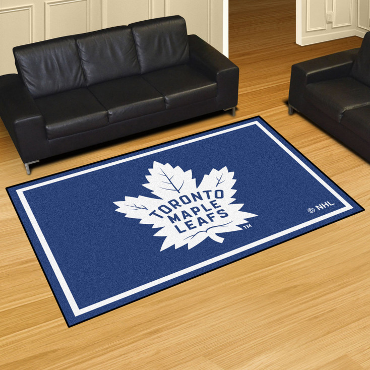 59.5" x 88" Toronto Maple Leafs Blue Rectangle Rug