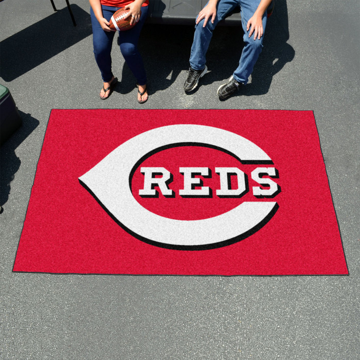 59.5" x 94.5" Cincinnati Reds Red Rectangle Ulti Mat