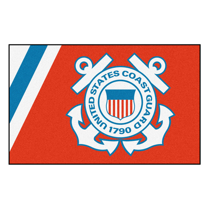 59.5" x 94.5" U.S. Coast Guard Red Rectangle Ulti Mat