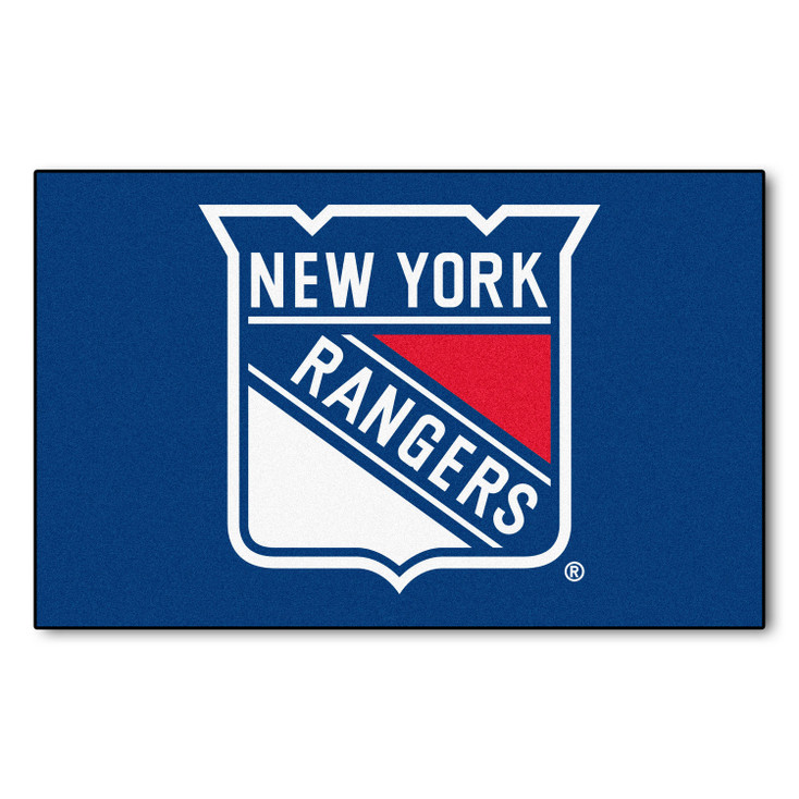 59.5" x 94.5" New York Rangers Blue Rectangle Ulti Mat