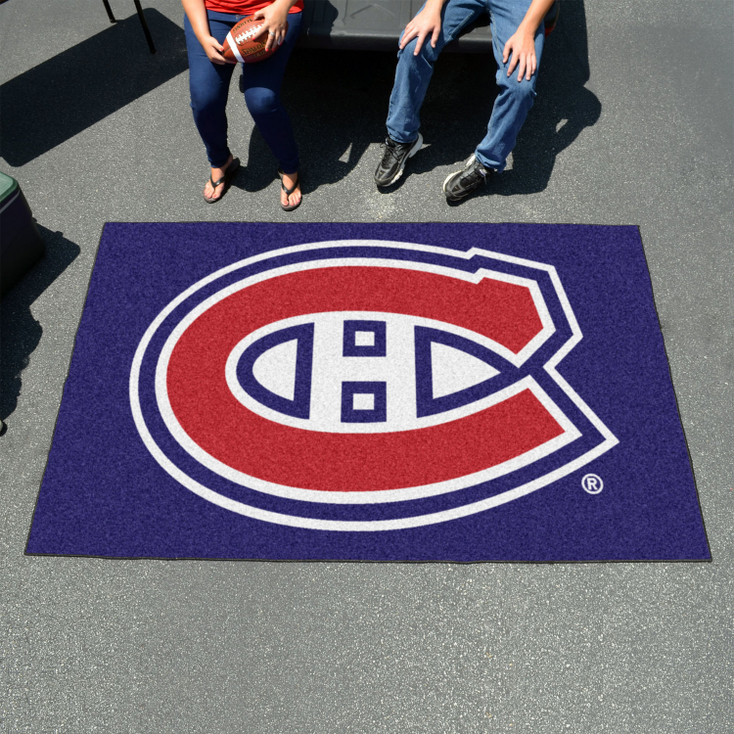 59.5" x 94.5" Montreal Canadiens Blue Rectangle Ulti Mat